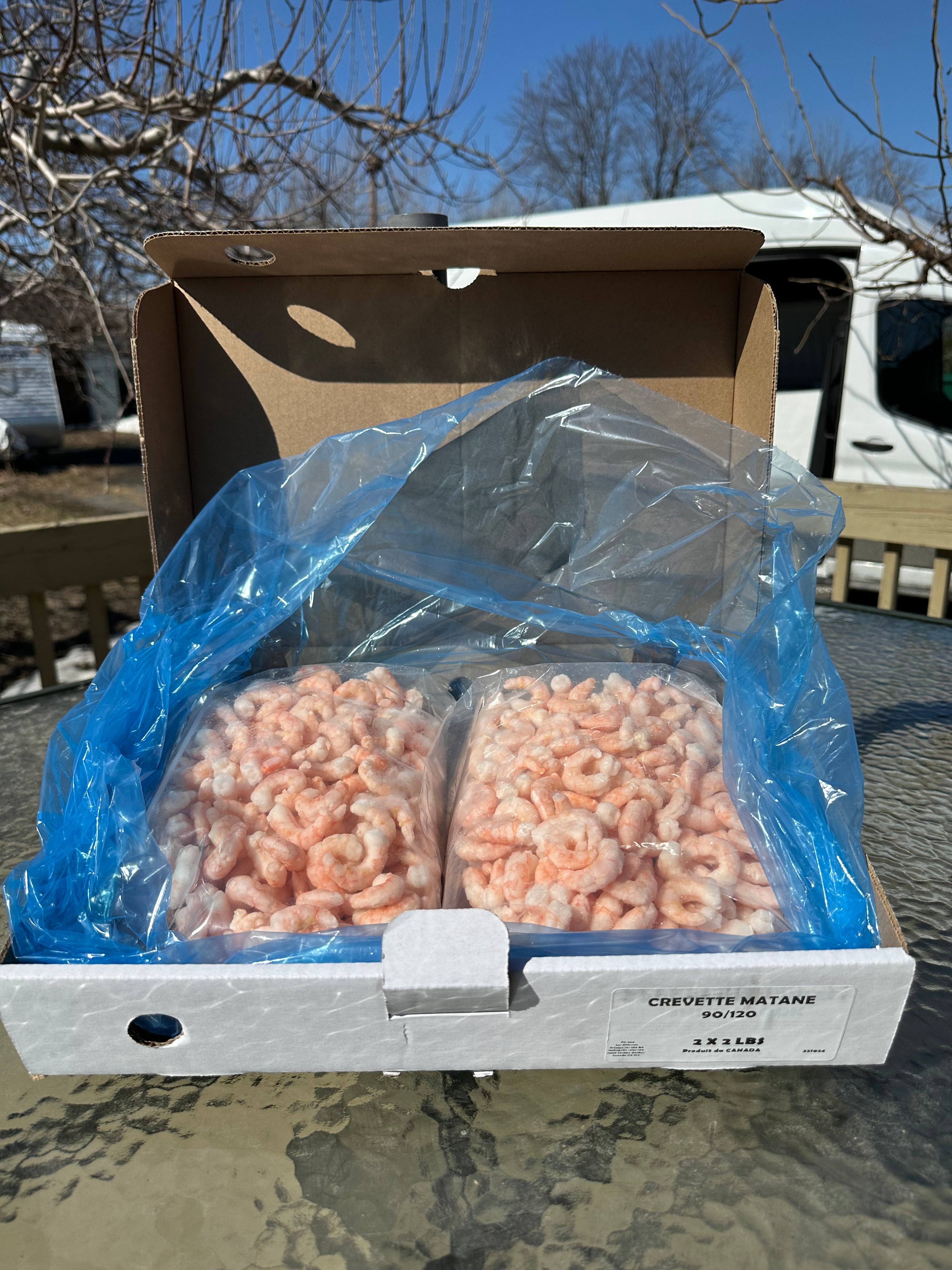 Boîte-Crevettes de ''Matane''- sac de 2 x 2 lb