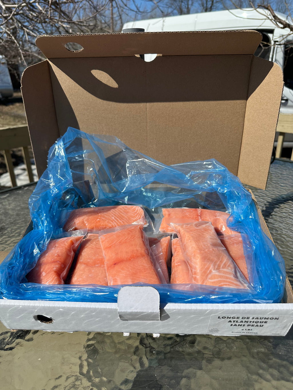 Boîte-Longes de Saumon - atlantique, canada - 1,8 kg